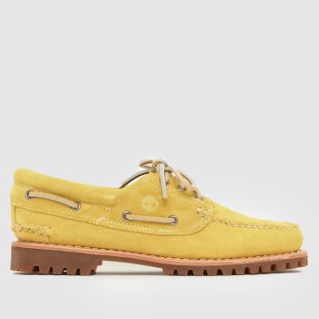 Timberland Yellow Authentic Boat Womens Flats