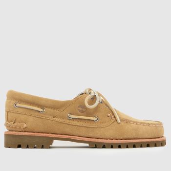 Timberland Beige Authentic Boat Womens Flats