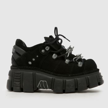 NEW ROCK Black Barb Low Womens Flats