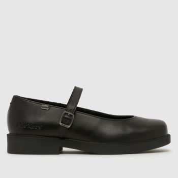 Kickers Black Maisey Mary Jane Womens Flats