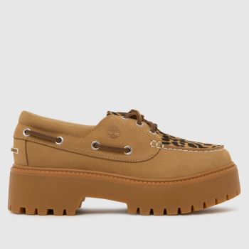 Timberland Multi Stone Street Leopard Boat Womens Flats