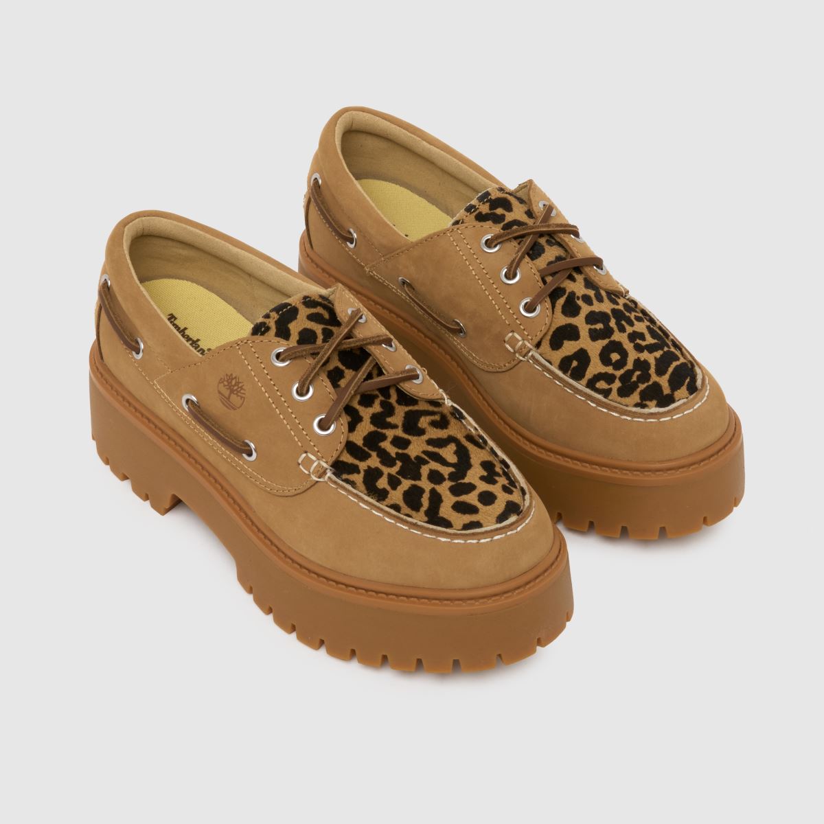 Timberland Stone Street Leopard Boat in Multi Timberland Stone Street Leopard Boat 4