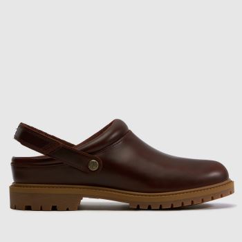 Timberland Burgundy Premium Clog Womens Flats