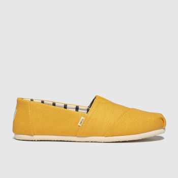 toms yellow alpargata venice flat shoes toms yellow alpargata venice flat shoes