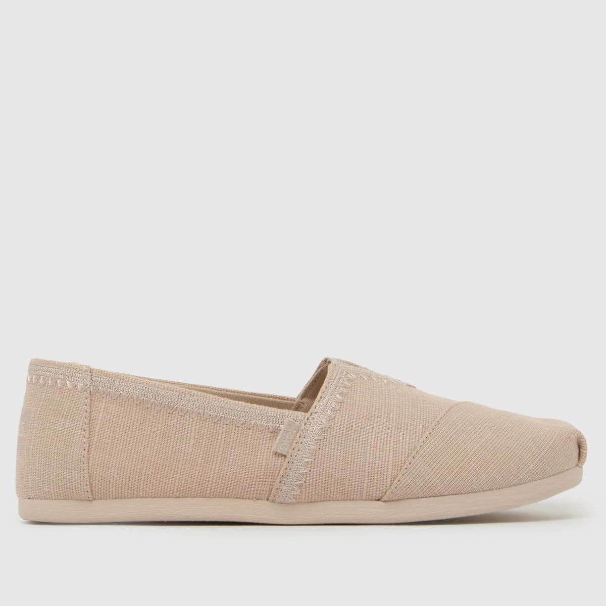 TOMS Alpargata Classic Flats in Light Grey