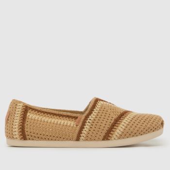TOMS Beige Multi Alpargata Classic Womens Flats