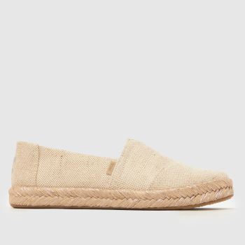 TOMS Beige Alpargata Rope 2.0 Womens Flats