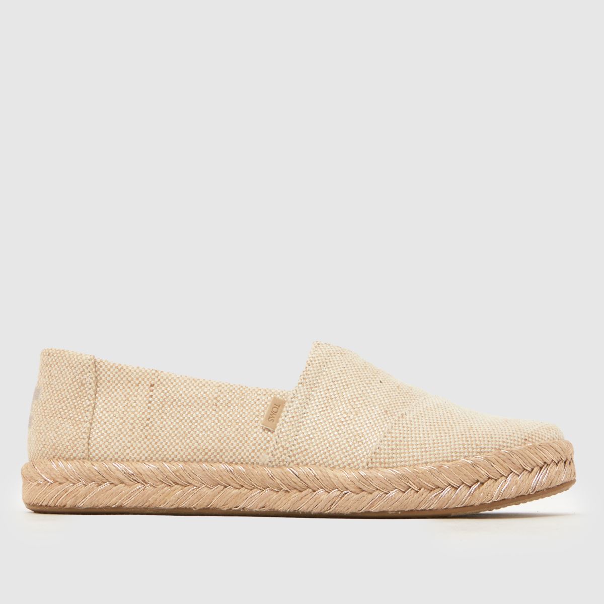 TOMS Alpargata Rope 2.0 Flats in Beige