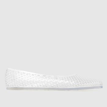 JUJU JELLIES Clear Billi Ballerina Womens Flats