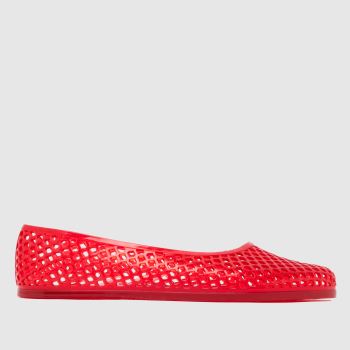 JUJU JELLIES Red Billi Ballerina Womens Flats