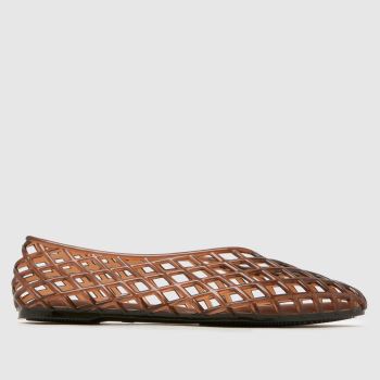 JUJU JELLIES Brown Maddi Ballerina Womens Flats