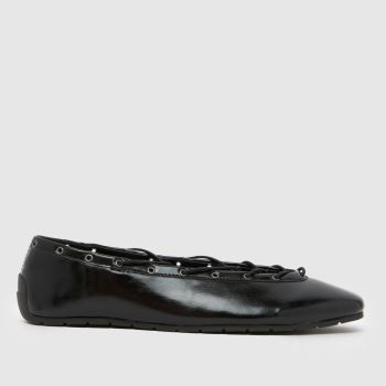 Steve Madden Black Pointe Ballerina Womens Flats