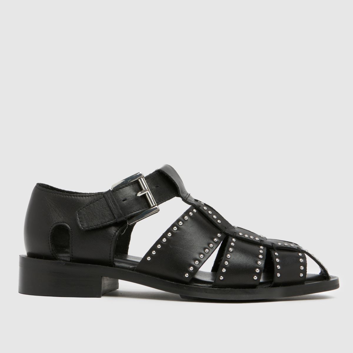 schuh Leonie Leather Stud T-Bar 
