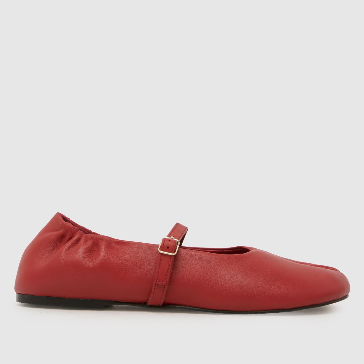 schuh Lusan Split Toe Leather Ballet in Red schuh Lusan Split Toe Leather Ballet 3