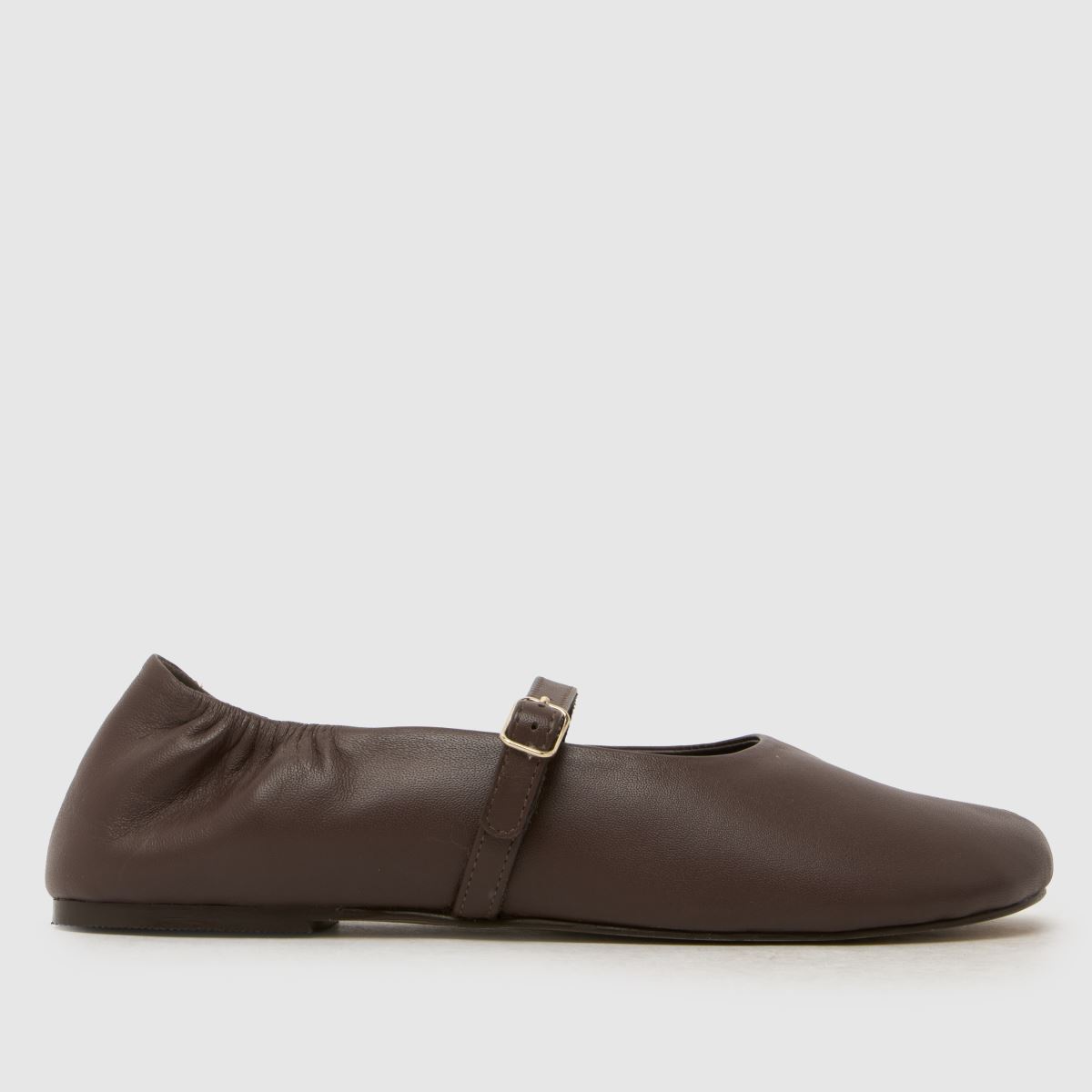 schuh Lusan Split Toe Leather Ballet in Brown schuh Lusan Split Toe Leather Ballet 3