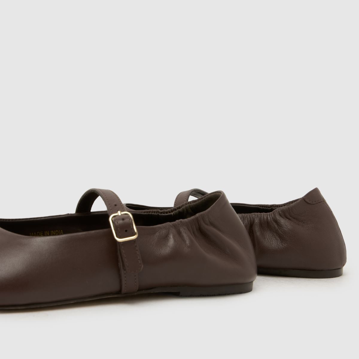 schuh Lusan Split Toe Leather Ballet in Brown schuh Lusan Split Toe Leather Ballet 7
