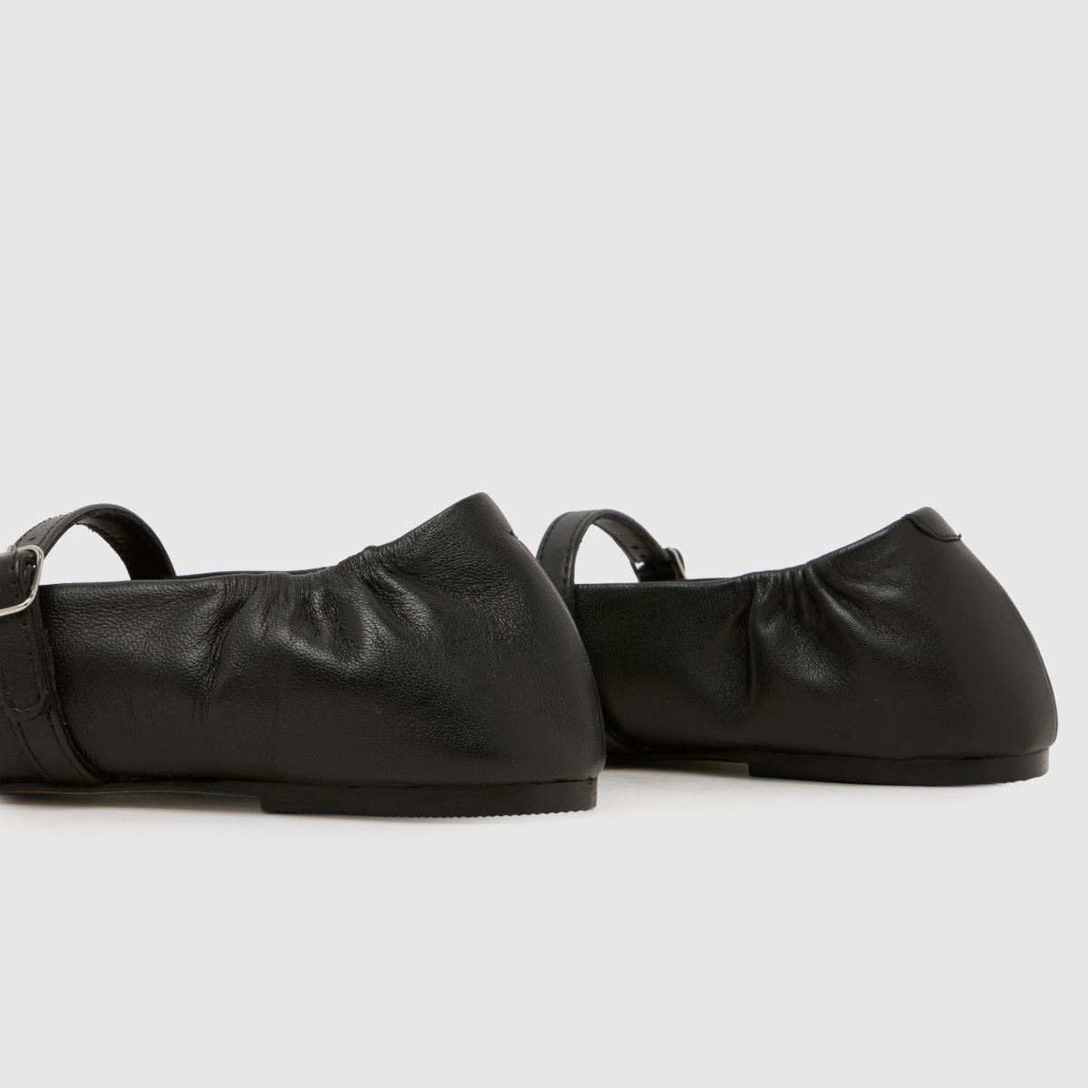 schuh Lusan Split Toe Leather Ballet in Black schuh Lusan Split Toe Leather Ballet 7