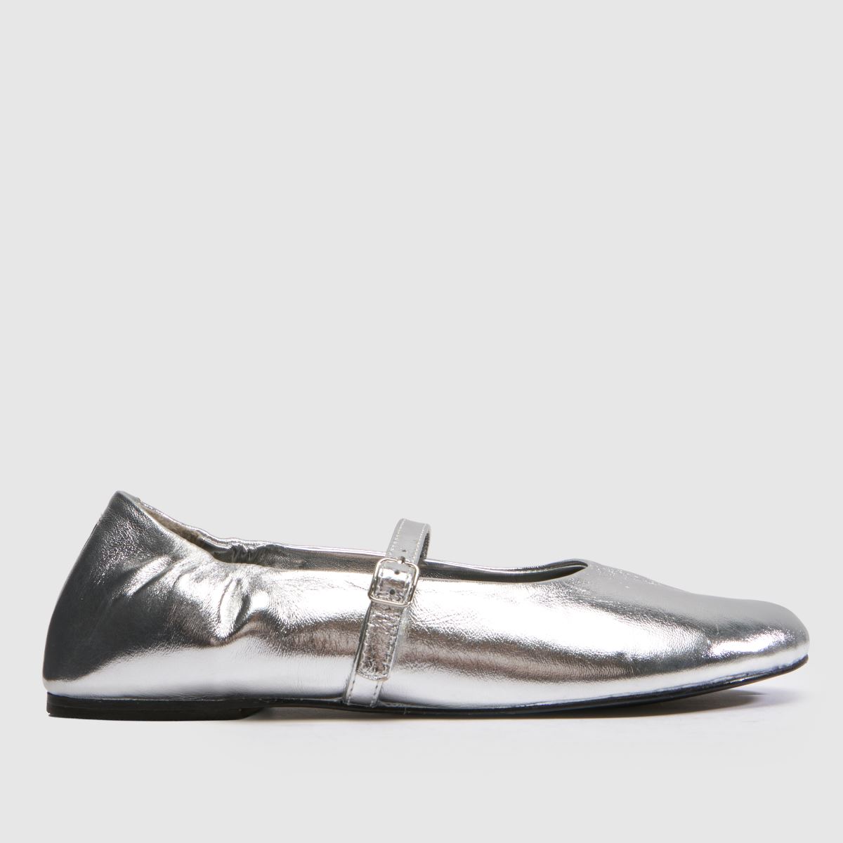 schuh Lusan Split Toe Leather Ballet in Silver schuh Lusan Split Toe Leather Ballet 3