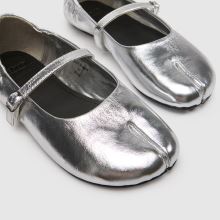 schuh Lusan Split Toe Leather Ballet in Silver schuh Lusan Split Toe Leather Ballet,3 of 4