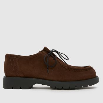 KLEMAN Tan Padror Derby Womens Flats