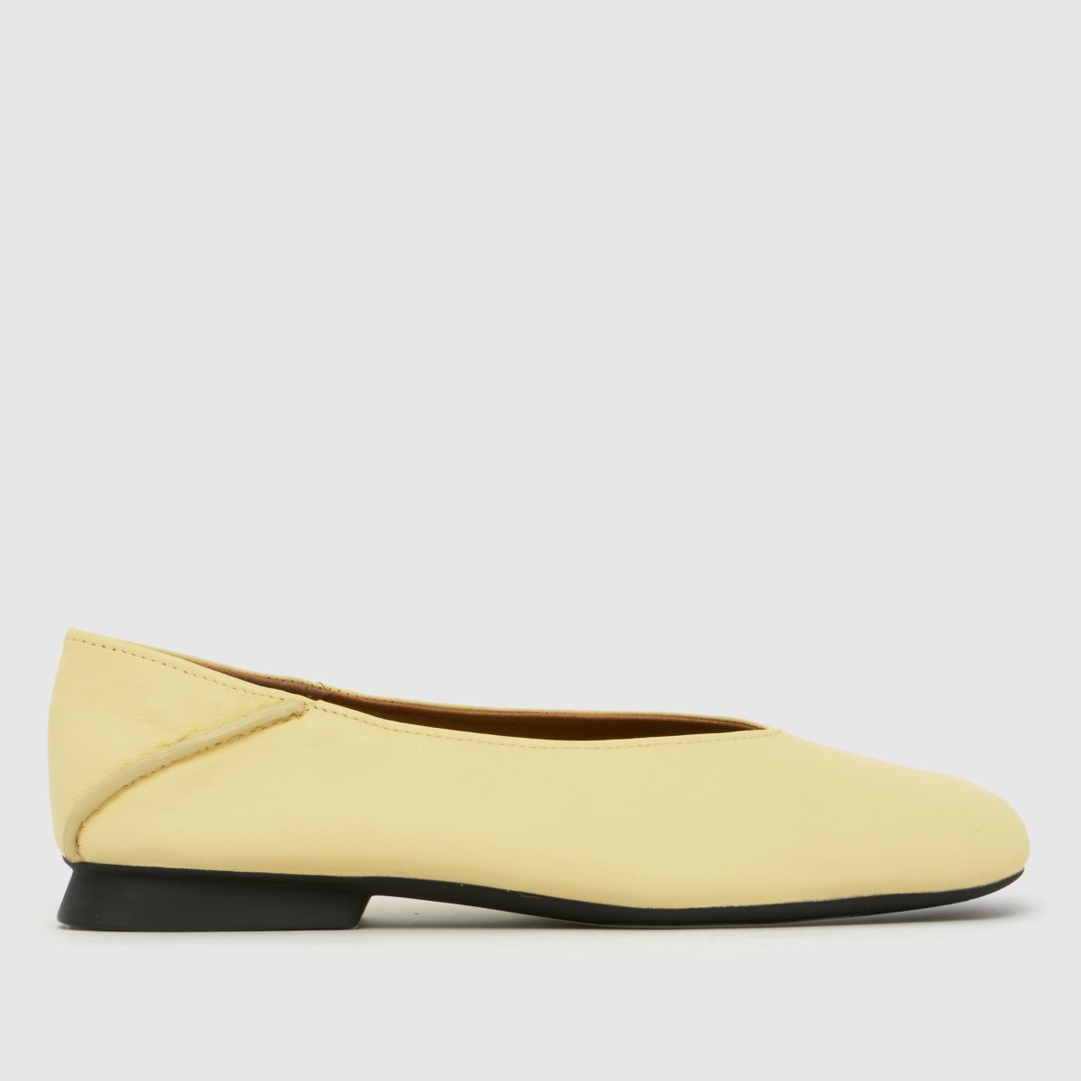 CAMPER Casi Myra Ballerina Flats in Pale Yellow