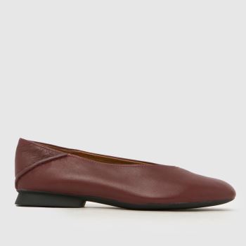 CAMPER Burgundy Casi Myra Ballerina Womens Flats
