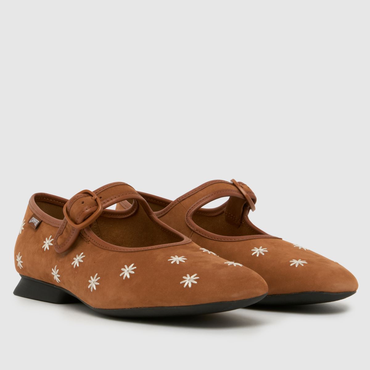 CAMPER Casi Myra Flower Ballerina in Brown CAMPER Casi Myra Flower Ballerina 3