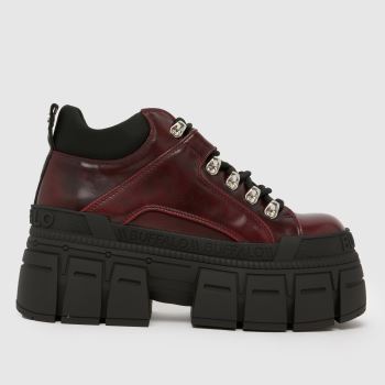 Buffalo London Burgundy Gospher Hike Lo Womens Trainers