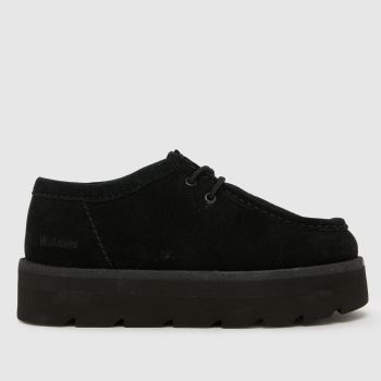 Clarks Originals Schwarz Meare Wallabee Damen Flats