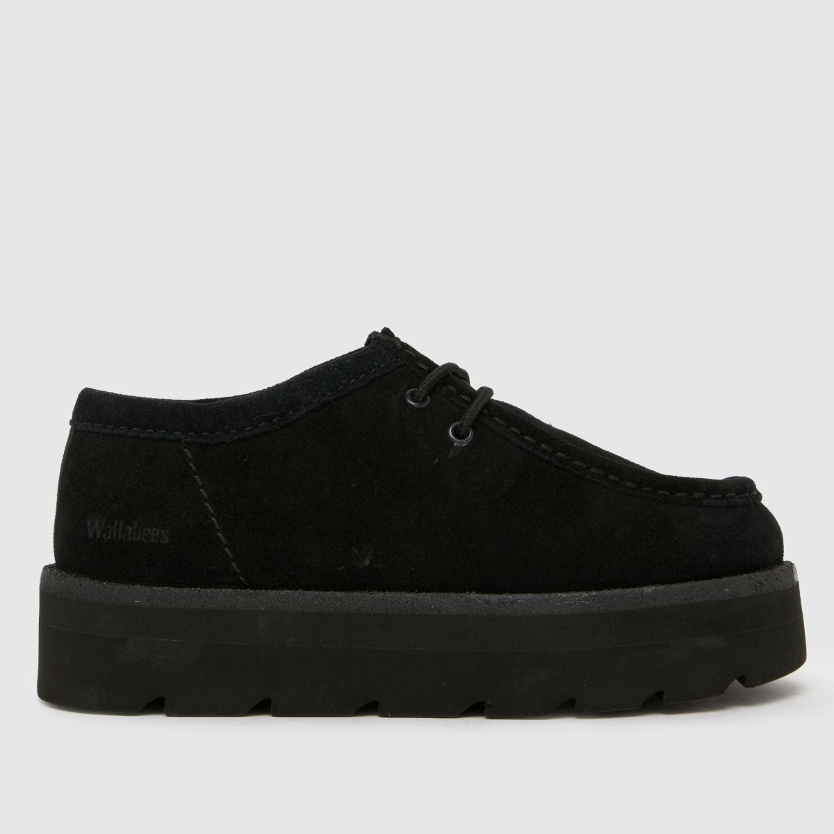 Clarks Originals Meare Wallabee Flats in Black