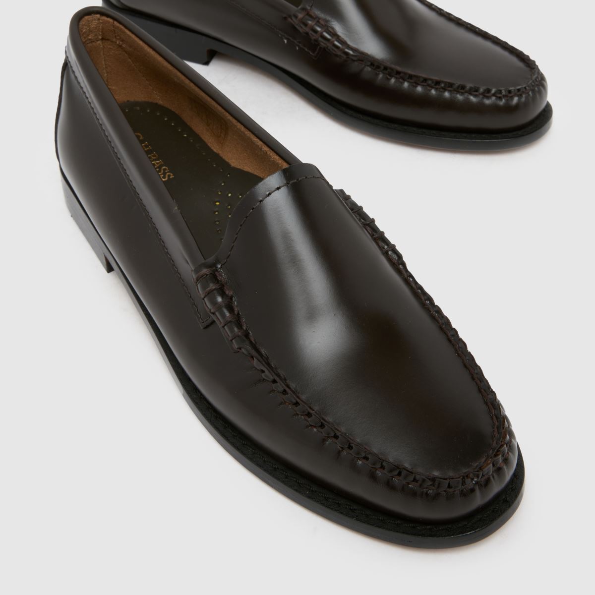Womens Dark Brown G.H. BASS Weejuns Venetian Loafer Flat Shoes | schuh
