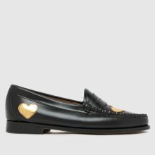 Damen G.H. BASS Schwarz-gold Weejun Penny Love Loafer Flats G.H. BASS Weejun Penny Love Loafer,1 von 4