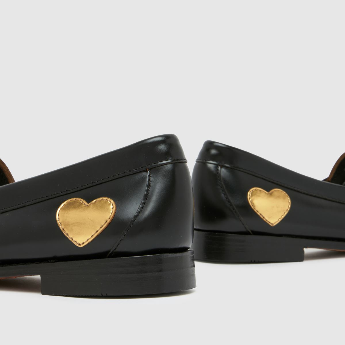 Damen G.H. BASS Schwarz-gold Weejun Penny Love Loafer Flats G.H. BASS Weejun Penny Love Loafer 7
