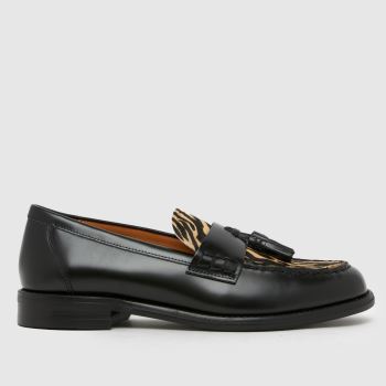 Vagabond Shoemakers Black Multi Linn Loafer Womens Flats