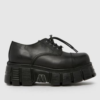 NEW ROCK Black Toe Cap Womens Flats