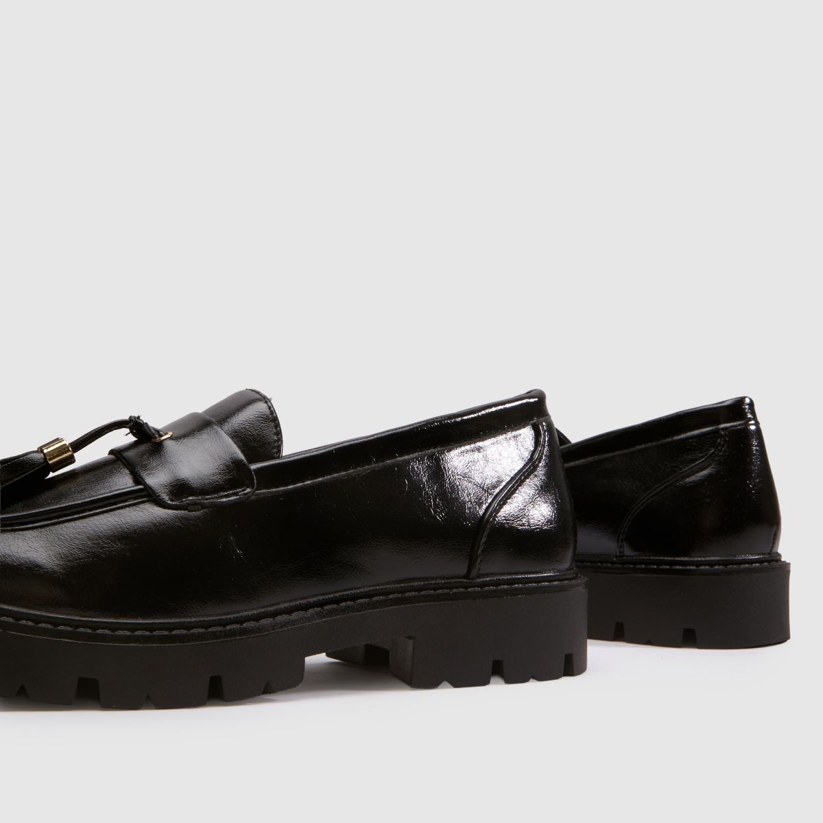 schuh Wide Fit Livvy Chunky Loafer in Black schuh Livvy Chunky Loafer 7