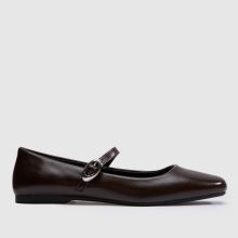 schuh Lucille Mary Jane Ballerina in Brown schuh Lucille Mary Jane Ballerina,1 of 4