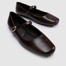 schuh Lucille Mary Jane Ballerina in Brown schuh Lucille Mary Jane Ballerina,3 of 4