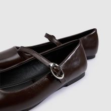 schuh Lucille Mary Jane Ballerina in Brown schuh Lucille Mary Jane Ballerina,4 of 4