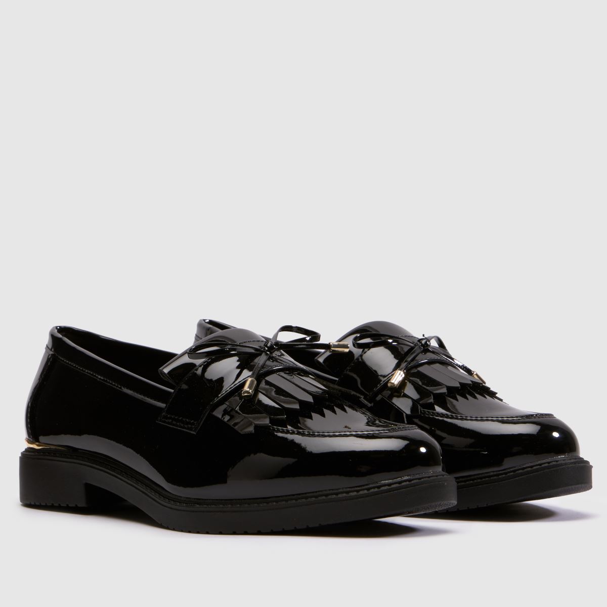 schuh Wide Fit Lillia Hardwear Loafer in Black schuh Lillia Hardwear Loafer 3