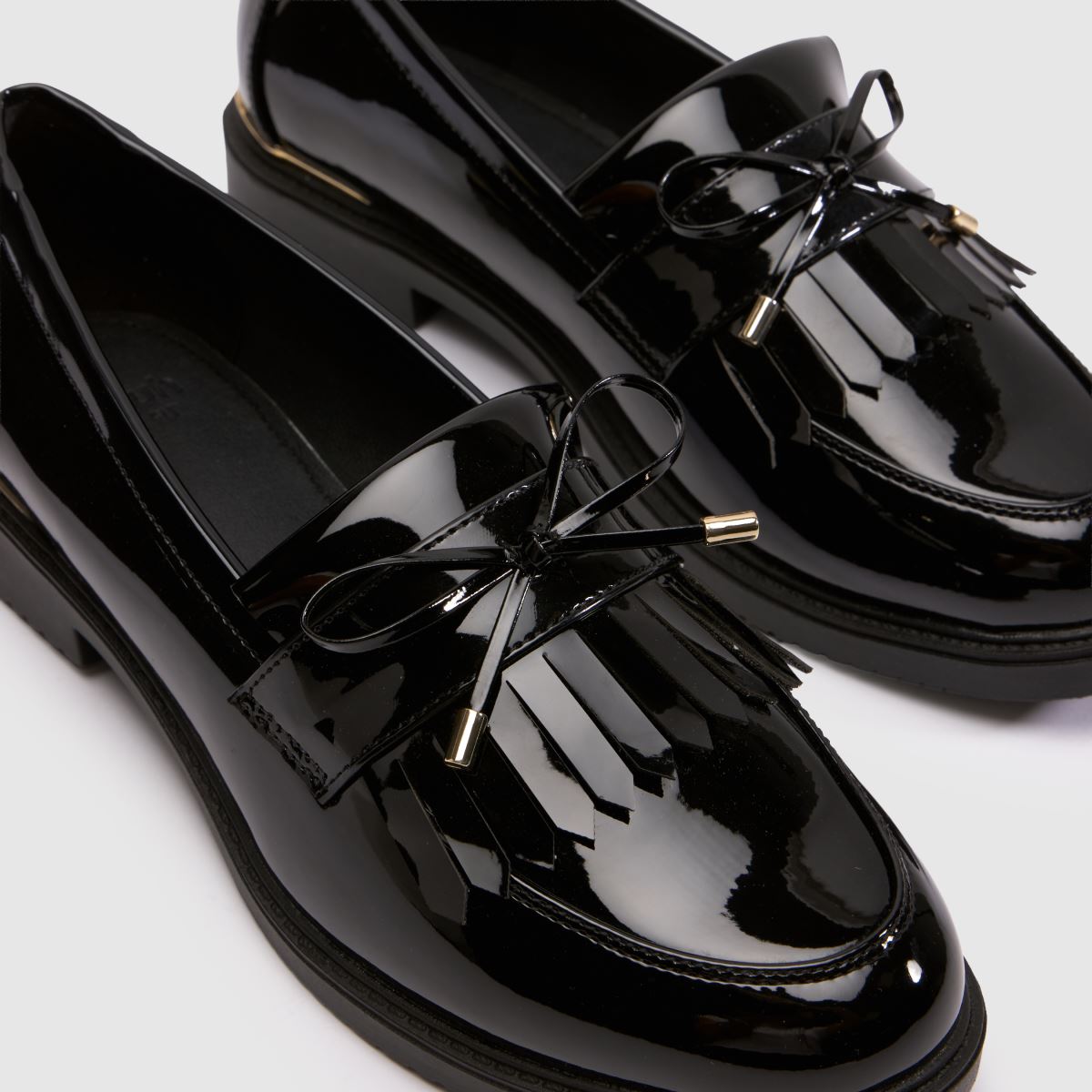 schuh Wide Fit Lillia Hardwear Loafer in Black schuh Lillia Hardwear Loafer 4