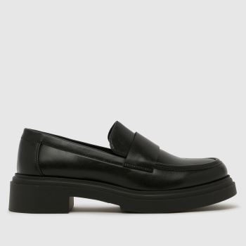 schuh Black Larson Chunky Loafer Womens Flats