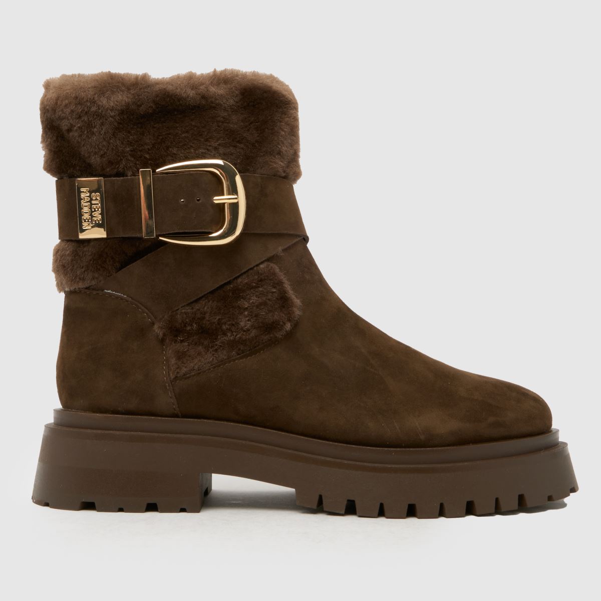 Steve Madden Lodge Cozy Boots in Brown