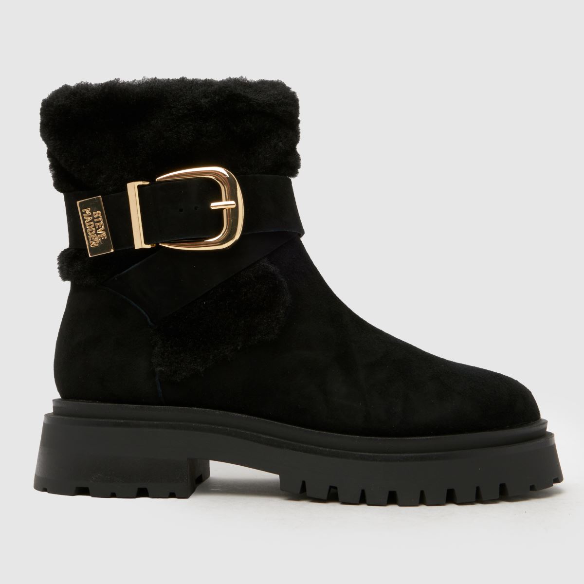 Steve Madden Lodge Cozy Boots in Black
