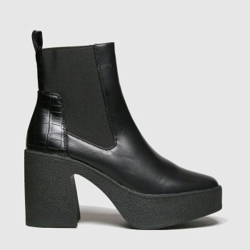 schuh black aiden platform chelsea boots schuh black aiden platform chelsea boots