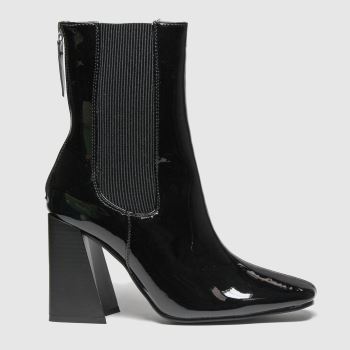 schuh black bianca patent chelsea boots schuh black bianca patent chelsea boots