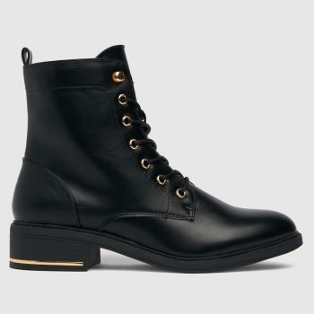 schuh black clover hardware detail lace up boots schuh black clover hardware detail lace up boots