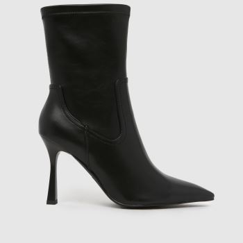 SIMMI Black Dana Pointed Heeled Womens Boots