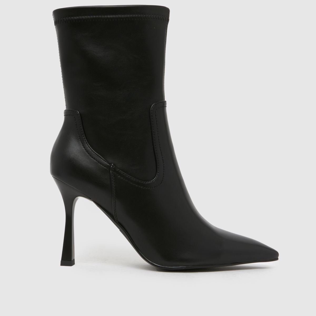 Click to view product details and reviews for Simmi Dana Pointed Heeled Boots In Black.