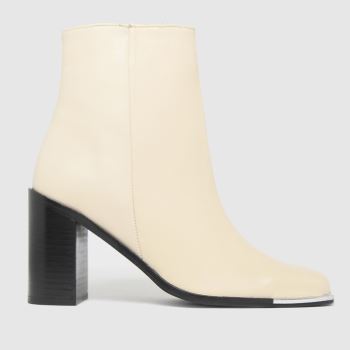 schuh white byron leather square toe boots schuh white byron leather square toe boots